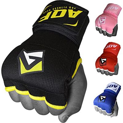 AQF Vendas Boxeo, Guantes Interiores, Muñecas Elásticas Tape Vendaje 75cm Largo, Wraps Protector Mano para Muay Thai, Taekwondo & MMA AQF Vendas Boxeo, Guantes Interiores, Muñecas Elásticas Tape Vendaje 75cm Largo, Wraps Protector Mano para Muay Thai, Taekwondo & MMA