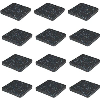BestXD Protege Tus Suelos con Almohadillas de Goma de Alta Densidad para Cinta de Correr, Juego de 12, 3.94 x 3.94 x 0.5 Pulgadas, Color Negro BestXD Protege Tus Suelos con Almohadillas de Goma de Alta Densidad para Cinta de Correr, Juego de 12, 3.94 x 3.94 x 0.5 Pulgadas, Color Negro