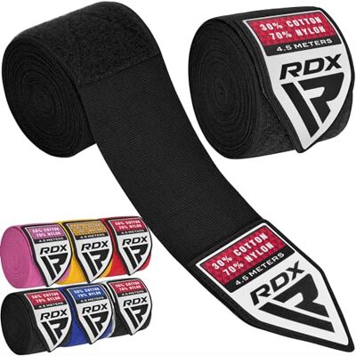 RDX Vendas Boxeo Cinta Elástico Mano Muñeca MMA 4,5 Metros Envolturas Vendaje Kick Boxing RDX Vendas Boxeo Cinta Elástico Mano Muñeca MMA 4,5 Metros Envolturas Vendaje Kick Boxing