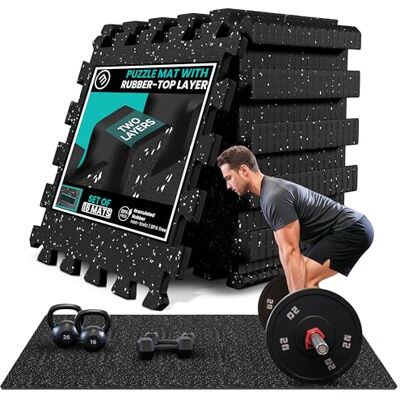 BeMaxx Esterilla Fitness Suelo Gimnasio Caucho – Set de 18 Alfombras Puzzle Protector Suelo de Goma, Colchoneta Gimnasia Ejercicio en Casa, Espuma Tatami Deporte Alfombrillas Pesas Gym Garaje Piscina BeMaxx Esterilla Fitness Suelo Gimnasio Caucho – Set de 18 Alfombras Puzzle Protector Suelo de Goma, Colchoneta Gimnasia Ejercicio en Casa, Espuma Tatami Deporte Alfombrillas Pesas Gym Garaje Piscina
