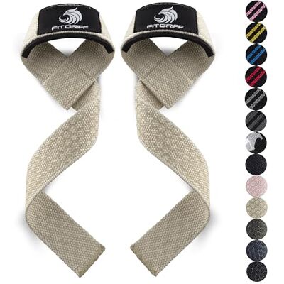 Fitgriff ® Straps Gym, Correas Levantamiento de Pesas, Powerlifting, Agarraderas Gimnasio Lifting Straps Mujeres y Hombres (Estándar (más de 16cm muñeca), Sand (Grip)) Fitgriff ® Straps Gym, Correas Levantamiento de Pesas, Powerlifting, Agarraderas Gimnasio Lifting Straps Mujeres y Hombres (Estándar (más de 16cm muñeca), Sand (Grip))