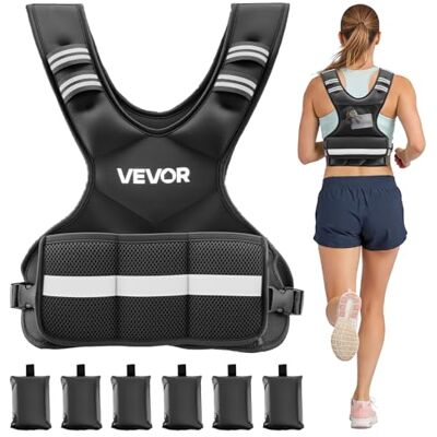 VEVOR Chaleco Lastrado Ajustable de 4,66 kg, Chaleco Ponderado con Forma de X, con 8 Paquetes de Pesas Extraíbles de 0,45 kg, para Entrenamiento de Fuerza, Correr, Fitness, Desarrollo Muscular VEVOR Chaleco Lastrado Ajustable de 4,66 kg, Chaleco Ponderado con Forma de X, con 8 Paquetes de Pesas Extraíbles de 0,45 kg, para Entrenamiento de Fuerza, Correr, Fitness, Desarrollo Muscular