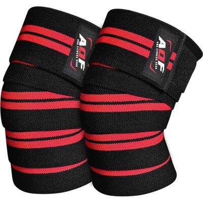 AQF Rodilleras para Levantamiento de Pesas Aprobadas por IPL y USPA (1 par) Soporte de Rodilla para Menisco y Ligamentos, Vendaje Elástico con Protección para Powerlifting, Gimnasio AQF Rodilleras para Levantamiento de Pesas Aprobadas por IPL y USPA (1 par) Soporte de Rodilla para Menisco y Ligamentos, Vendaje Elástico con Protección para Powerlifting, Gimnasio
