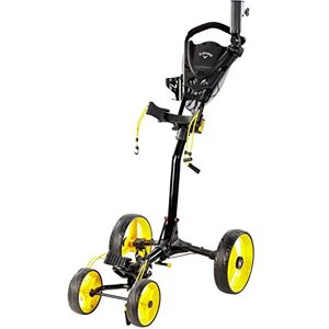 Callaway Unisex Trek 4 Ruedas Carrito de Compacto, Color Negro/Amarillo, Talla única Callaway Unisex Trek 4 Ruedas Carrito de Compacto, Color Negro/Amarillo, Talla única