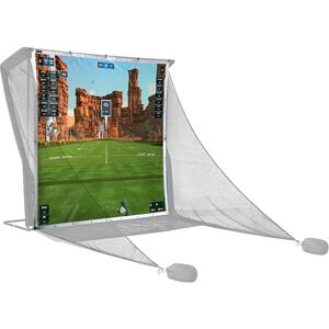 SimSpace Deluxe Home Red de conducción de 2,4 x 2,5 m, Pantalla de proyector para simulación de Golf, Compatible con Red de conducción (Red no incluida), Incluye 20 Cuerdas elásticas, Tela de SimSpace Deluxe Home Red de conducción de 2,4 x 2,5 m, Pantalla de proyector para simulación de Golf, Compatible con Red de conducción (Red no incluida), Incluye 20 Cuerdas elásticas, Tela de