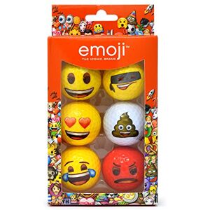 Emoji Pelotas de golf divertidas, paquete de 6, multicolor Emoji Pelotas de golf divertidas, paquete de 6, multicolor