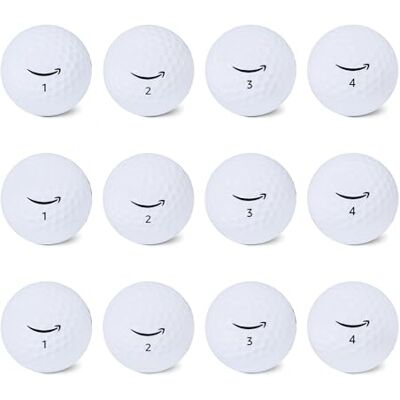 Amazon Basics Core Soft Golf Balls, 12-Pack, White Amazon Basics Core Soft Golf Balls, 12-Pack, White