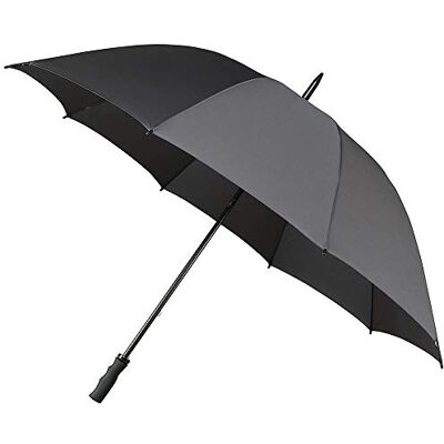 Impliva Paraguas de Golf para Hombre, Apertura Manual, 8 Varillas de Fibra de Vidrio irrompibles, ultrarresistente al Viento, Gran protección con diámetro de 100 cm, Color Gris Impliva Paraguas de Golf para Hombre, Apertura Manual, 8 Varillas de Fibra de Vidrio irrompibles, ultrarresistente al Viento, Gran protección con diámetro de 100 cm, Color Gris