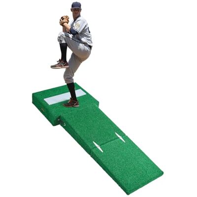 VEVOR Montículo de Lanzamiento de Béisbol Portátil, Equipo de Entrenamiento y Práctica de Lanzamiento con Césped Antidecoloración, Caucho Lanzamiento, Asas Transporte, 195 x 73,5 x 17 cm, Verde VEVOR Montículo de Lanzamiento de Béisbol Portátil, Equipo de Entrenamiento y Práctica de Lanzamiento con Césped Antidecoloración, Caucho Lanzamiento, Asas Transporte, 195 x 73,5 x 17 cm, Verde