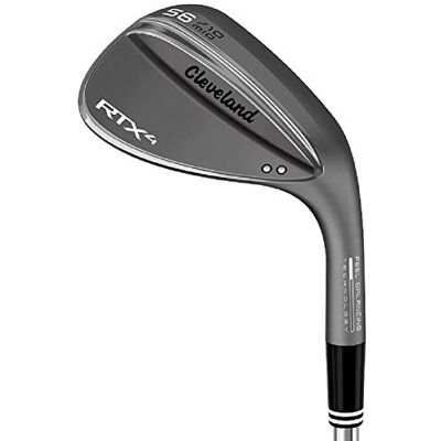 Cleveland RTX 4 Wedges de Golf, Hombre, Negro, 56 Cleveland RTX 4 Wedges de Golf, Hombre, Negro, 56