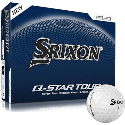 Srixon Q-Star Tour, Pelotas de Golf con Cubierta de uretano de Alta Gama Ultrafina Spin Skin+ de Nueva generación Tacto Suave Tecnología FastLayer Core 12 Unidades Srixon Q-Star Tour, Pelotas de Golf con Cubierta de uretano de Alta Gama Ultrafina Spin Skin+ de Nueva generación Tacto Suave Tecnología FastLayer Core 12 Unidades
