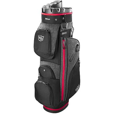 Wilson Staff Golf I-Lock 3 Bolsa Carro Caballero 14 Compartimentos Negro/Rojo Wilson Staff Golf I-Lock 3 Bolsa Carro Caballero 14 Compartimentos Negro/Rojo