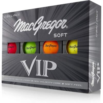 MACGREGOR Paquete de 12 Pelotas de Golf Golf VIP MACGREGOR Paquete de 12 Pelotas de Golf Golf VIP