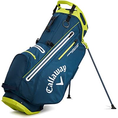 Callaway Golf Fairway 14 HD Bolsa de Soporte Impermeable (versión 2023), Color Azul Marino/Amarillo Callaway Golf Fairway 14 HD Bolsa de Soporte Impermeable (versión 2023), Color Azul Marino/Amarillo
