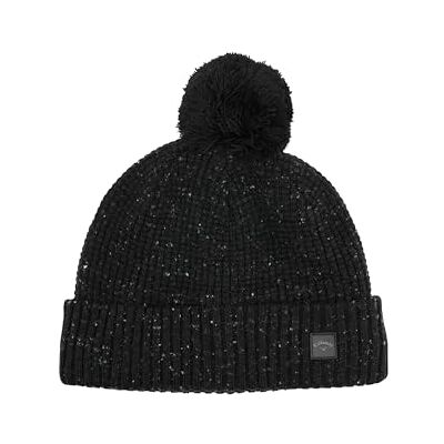 Callaway Golf Gorro Winter Tees con Pompón 2026, Negro Callaway Golf Gorro Winter Tees con Pompón 2026, Negro
