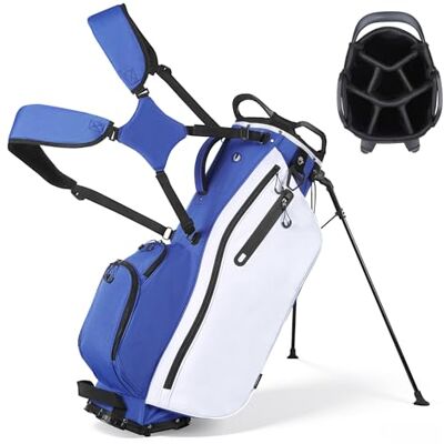 VEVOR VEOVR Bolsa de Palos de Golf 7 Compartimentos, 6 Bolsillos de Almacenamiento, Bolsa de Golf de Poliéster, con Divisor de Longitud Completa, Correas para Hombros, Soporte, Cubierta para Lluvia VEVOR VEOVR Bolsa de Palos de Golf 7 Compartimentos, 6 Bolsillos de Almacenamiento, Bolsa de Golf de Poliéster, con Divisor de Longitud Completa, Correas para Hombros, Soporte, Cubierta para Lluvia