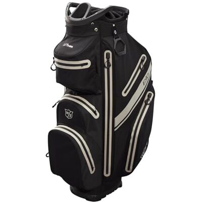 Wilson Bolsa de Golf , Bolsa W/S Exo Dry Cart, Bolsa Trolley para hasta 14 Palos, Accesorios de Golf para Hombres y Mujeres, Negro/Negro/Plata Wilson Bolsa de Golf , Bolsa W/S Exo Dry Cart, Bolsa Trolley para hasta 14 Palos, Accesorios de Golf para Hombres y Mujeres, Negro/Negro/Plata