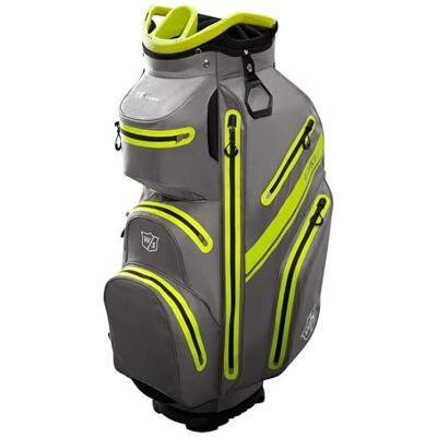 Wilson Bolsa de Golf , Bolsa W/S Exo Dry Cart, Bolsa Trolley para hasta 14 Palos, Accesorios de Golf para Hombre y Mujer, Gris Antracita/Amarillo limón/Plateado Wilson Bolsa de Golf , Bolsa W/S Exo Dry Cart, Bolsa Trolley para hasta 14 Palos, Accesorios de Golf para Hombre y Mujer, Gris Antracita/Amarillo limón/Plateado