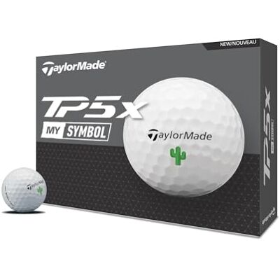 TaylorMade Golf 2024 Symbol TP5X Cactus Pelotas de Golf, una docena TaylorMade Golf 2024 Symbol TP5X Cactus Pelotas de Golf, una docena