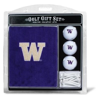 Team Golf NCAA Washington Huskies Set de Regalo: Toalla de Golf Bordada, 3 Pelotas de Golf y 14 Tees de Golf de 2-3/4 Pulgadas, Toalla Triple Plegable de 16 x 22 Pulgadas y 100% algodón Team Golf NCAA Washington Huskies Set de Regalo: Toalla de Golf Bordada, 3 Pelotas de Golf y 14 Tees de Golf de 2-3/4 Pulgadas, Toalla Triple Plegable de 16 x 22 Pulgadas y 100% algodón