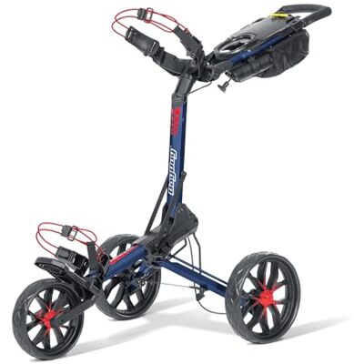 Bag Boy Slim Fold Carrito de Golf, Azul marino / Rojo Bag Boy Slim Fold Carrito de Golf, Azul marino / Rojo