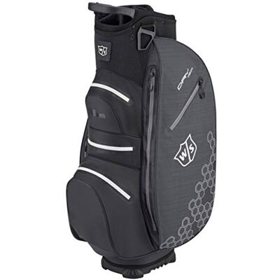 Wilson Golf Bolsa para Carro W/S Dry Tech II, Negro, 1.9 kg, Material Impermeable, BK Wilson Golf Bolsa para Carro W/S Dry Tech II, Negro, 1.9 kg, Material Impermeable, BK