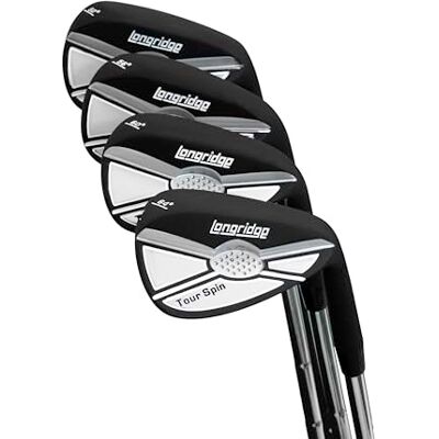 LONGRIDGE Tour Spin 60Deg Golf Wedge, Negro LONGRIDGE Tour Spin 60Deg Golf Wedge, Negro