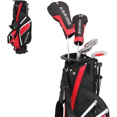 Aspire Conjunto Junior Club, Unisex-Teen, Rojo Edades 11-12 Aspire Conjunto Junior Club, Unisex-Teen, Rojo Edades 11-12