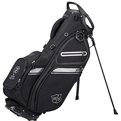 Wilson Staff Bolsa de Golf, Exo II Carry Bag, Bolsa de Transporte, Negro/Plateado, Soporte Integrado,2,3 kg, Wilson Staff Bolsa de Golf, Exo II Carry Bag, Bolsa de Transporte, Negro/Plateado, Soporte Integrado,2,3 kg,