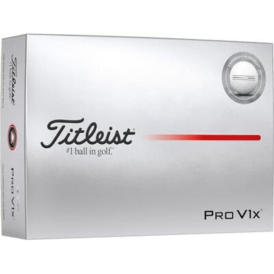 Titleist Pro V1x Golf Ball, Pack of 12 Titleist Pro V1x Golf Ball, Pack of 12