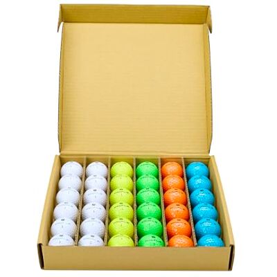 Wilson Pack de 36 Pelotas de Golf Profile Distance, Núcleo de Alta Energía y Cubierta de Ionómero Resistente, Máxima Distancia, Vuelo Recto, Duradero, Multicolor Wilson Pack de 36 Pelotas de Golf Profile Distance, Núcleo de Alta Energía y Cubierta de Ionómero Resistente, Máxima Distancia, Vuelo Recto, Duradero, Multicolor