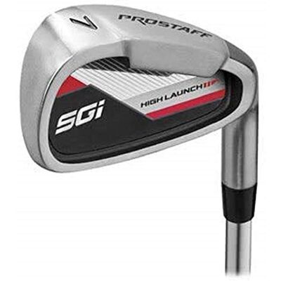 Wilson Golf Set de Hierros Pro Staff SGI 5-SW, Set de Palos de Golf para Hombre, Mano Dominante Izquierda, Nivel Principiante y Avanzado, Acero, WGD158250 Wilson Golf Set de Hierros Pro Staff SGI 5-SW, Set de Palos de Golf para Hombre, Mano Dominante Izquierda, Nivel Principiante y Avanzado, Acero, WGD158250