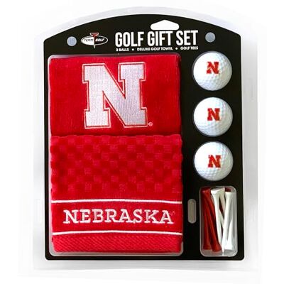 Team Golf NCAA Nebraska Cornhuskers Set de Regalo: Toalla de Golf Bordada, 3 Pelotas de Golf y 14 Tees de Golf de 2-3/4 Pulgadas, Toalla Triple Plegable de 16 x 22 Pulgadas y 100% algodón Team Golf NCAA Nebraska Cornhuskers Set de Regalo: Toalla de Golf Bordada, 3 Pelotas de Golf y 14 Tees de Golf de 2-3/4 Pulgadas, Toalla Triple Plegable de 16 x 22 Pulgadas y 100% algodón