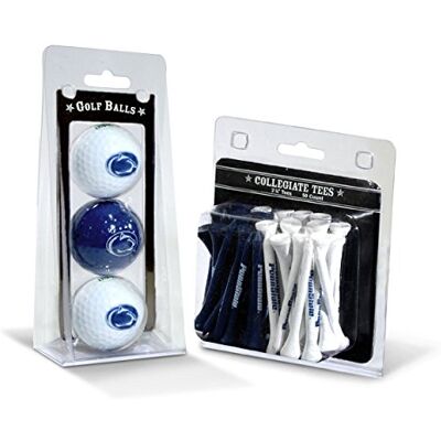 Team Golf NCAA Penn State Nittany Lions 3 Pelotas de Golf y 50 Camisetas de Golf Impresas con Logotipo (3 Unidades) y 2-3/4 Pulgadas de regulación (50 Unidades), Multicolor Team Golf NCAA Penn State Nittany Lions 3 Pelotas de Golf y 50 Camisetas de Golf Impresas con Logotipo (3 Unidades) y 2-3/4 Pulgadas de regulación (50 Unidades), Multicolor