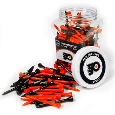 Team Golf NHL Philadelphia Flyers Tarro de 175 tees de golf de 2-3/4 pulgadas, paquete de 175, tamaño reglamentario, varios colores de equipo Team Golf NHL Philadelphia Flyers Tarro de 175 tees de golf de 2-3/4 pulgadas, paquete de 175, tamaño reglamentario, varios colores de equipo