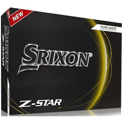 Srixon Z-Star 8&9 Pelota de de Alto Rendimiento Distancia y Giro Extremos Núcleo FastLayer DG Core 2.0 Recubrimiento Spin Skin+ Control y Tacto Suave Blanco y Amarillo Srixon Z-Star 8&9 Pelota de de Alto Rendimiento Distancia y Giro Extremos Núcleo FastLayer DG Core 2.0 Recubrimiento Spin Skin+ Control y Tacto Suave Blanco y Amarillo