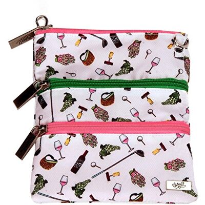 Glove It Bolsa con 3 Cremalleras de Golf para Mujer, Compartimentos Organizados y Correa Ajustable Desmontable y Nailon Resistente al Desgaste, Compacta y Ligera Nueve y Vino Talla Única Glove It Bolsa con 3 Cremalleras de Golf para Mujer, Compartimentos Organizados y Correa Ajustable Desmontable y Nailon Resistente al Desgaste, Compacta y Ligera Nueve y Vino Talla Única
