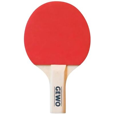 GEWO Mini Raqueta de Ping Pong con Mango reducido y Pala para diversión recreativa. Pala Completa Ligera con Revestimiento Interior de Puntos Rojos y Negros. 15,5 x 9,5 cm GEWO Mini Raqueta de Ping Pong con Mango reducido y Pala para diversión recreativa. Pala Completa Ligera con Revestimiento Interior de Puntos Rojos y Negros. 15,5 x 9,5 cm