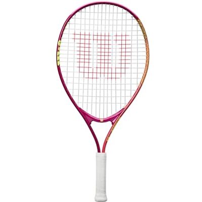 Wilson Raqueta de Tenis Intrigue Jr 23, Marco Liger, Juego Estable y Golpes Potentes, Cuerdas Amigables para el Brazo, Color: Granate/Rosa, Tamaño: 23 Wilson Raqueta de Tenis Intrigue Jr 23, Marco Liger, Juego Estable y Golpes Potentes, Cuerdas Amigables para el Brazo, Color: Granate/Rosa, Tamaño: 23