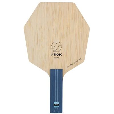 Stiga Wavy Ultra Fibre Cybershape Madera de Tenis de Mesa Profesional, Classic Grip -Velocidad y Precisión Extremas, Sweet Spot de Mayor Tamaño, Construcción de Ultrafibra, para Jugadores Ofensivos Stiga Wavy Ultra Fibre Cybershape Madera de Tenis de Mesa Profesional, Classic Grip -Velocidad y Precisión Extremas, Sweet Spot de Mayor Tamaño, Construcción de Ultrafibra, para Jugadores Ofensivos