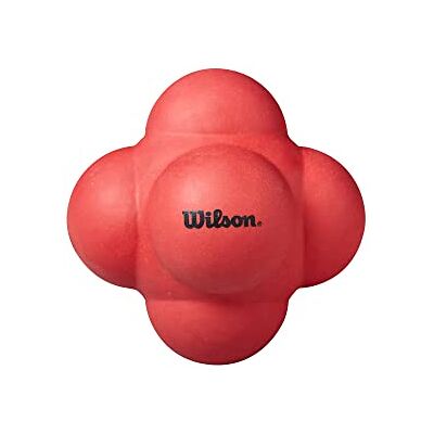Wilson Pelota de Reacción Grande, Rebote Impredecible, Práctica de Tiempo de Respuesta Mejorado, Ideal para Preparación Previa al Partido, Color: Rojo Wilson Pelota de Reacción Grande, Rebote Impredecible, Práctica de Tiempo de Respuesta Mejorado, Ideal para Preparación Previa al Partido, Color: Rojo