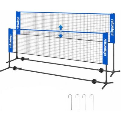 Relaxdays Red de bádminton , Soporte Regulable en Altura, Tamaño, Azul/Negro Bolsa de transporte, jardín y camping, red de bádminton Relaxdays Red de bádminton , Soporte Regulable en Altura, Tamaño, Azul/Negro Bolsa de transporte, jardín y camping, red de bádminton