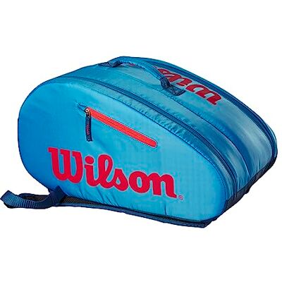 Wilson Bolsa de pádel para niños y jóvenes, Junior Padel Bag, para hasta 3 Raquetas, Azul/Rojo (Infrarrojo) Wilson Bolsa de pádel para niños y jóvenes, Junior Padel Bag, para hasta 3 Raquetas, Azul/Rojo (Infrarrojo)