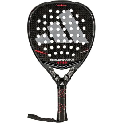 Adidas Pala de pádel Metalbone Carbon 2026,Negra, Forma diamente,Goma eva Soft Performance,Fibra Carbono aluminizado 6k Adidas Pala de pádel Metalbone Carbon 2026,Negra, Forma diamente,Goma eva Soft Performance,Fibra Carbono aluminizado 6k