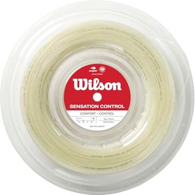 Wilson Cordages de Raquettes, Sensation Control, Rouleau de 2 mètres, Couleur Neutre, 1,30 mm, Unisexe, Wilson Cordages de Raquettes, Sensation Control, Rouleau de 2 mètres, Couleur Neutre, 1,30 mm, Unisexe,