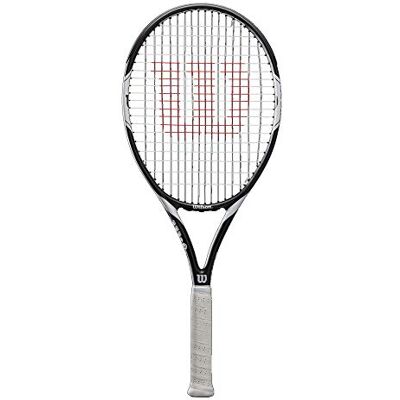 Wilson Federer Team 105 Tennis Racket, Adultos Unisex, White/Black, 4 Wilson Federer Team 105 Tennis Racket, Adultos Unisex, White/Black, 4