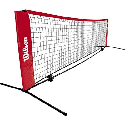Wilson EZ Red de Tenis, Color Negro/Rojo, tamaño 18-Feet Wilson EZ Red de Tenis, Color Negro/Rojo, tamaño 18-Feet
