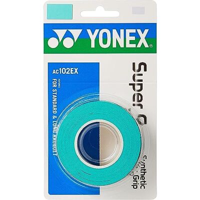 YONEX Overgrip Super GRAP Grip Cinta Adhesiva (3 Unidades), Color Verde YONEX Overgrip Super GRAP Grip Cinta Adhesiva (3 Unidades), Color Verde