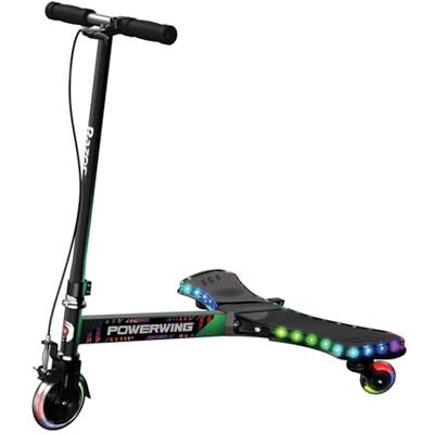 Razor PowerWing Scooter Luces LED multicolor con 5 modos animados, ruedas inclinadas para deriva y giro Razor PowerWing Scooter Luces LED multicolor con 5 modos animados, ruedas inclinadas para deriva y giro