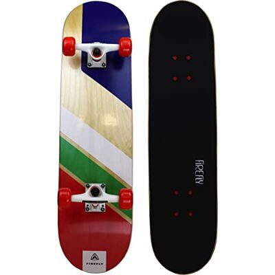 Firefly SKB 600 Skateboard, Adultos Unisex, Wood/Grey/Red, One Size Firefly SKB 600 Skateboard, Adultos Unisex, Wood/Grey/Red, One Size